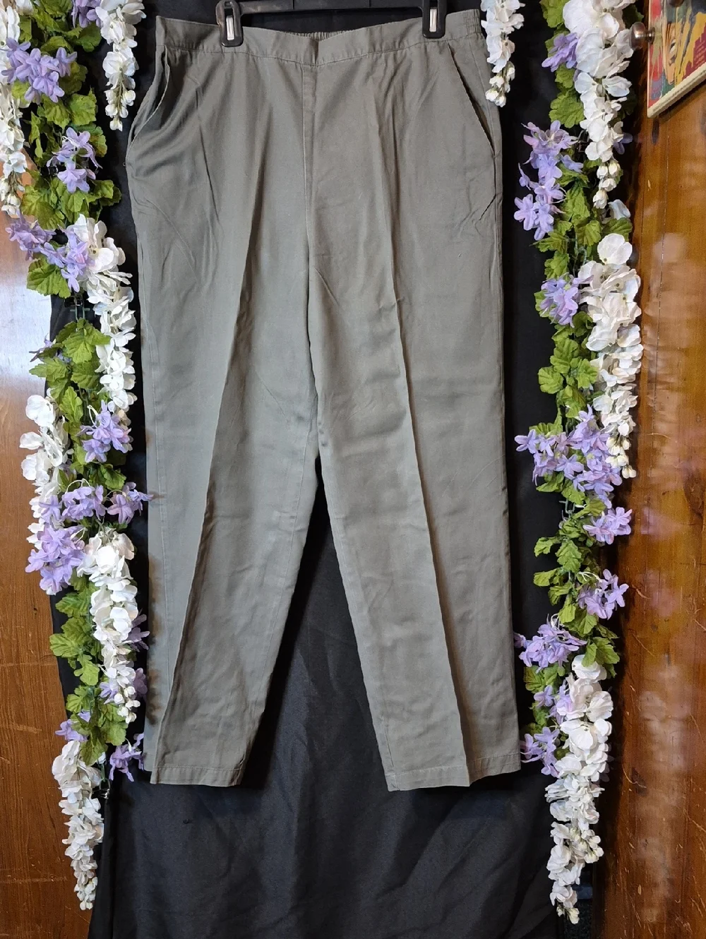 Alfred Dunner Olive Sage Chinos
